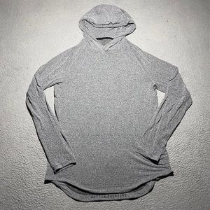Lululemon Hoodie Sweatshirt Mens Small Gray Lightweight Long Sleeve Logo